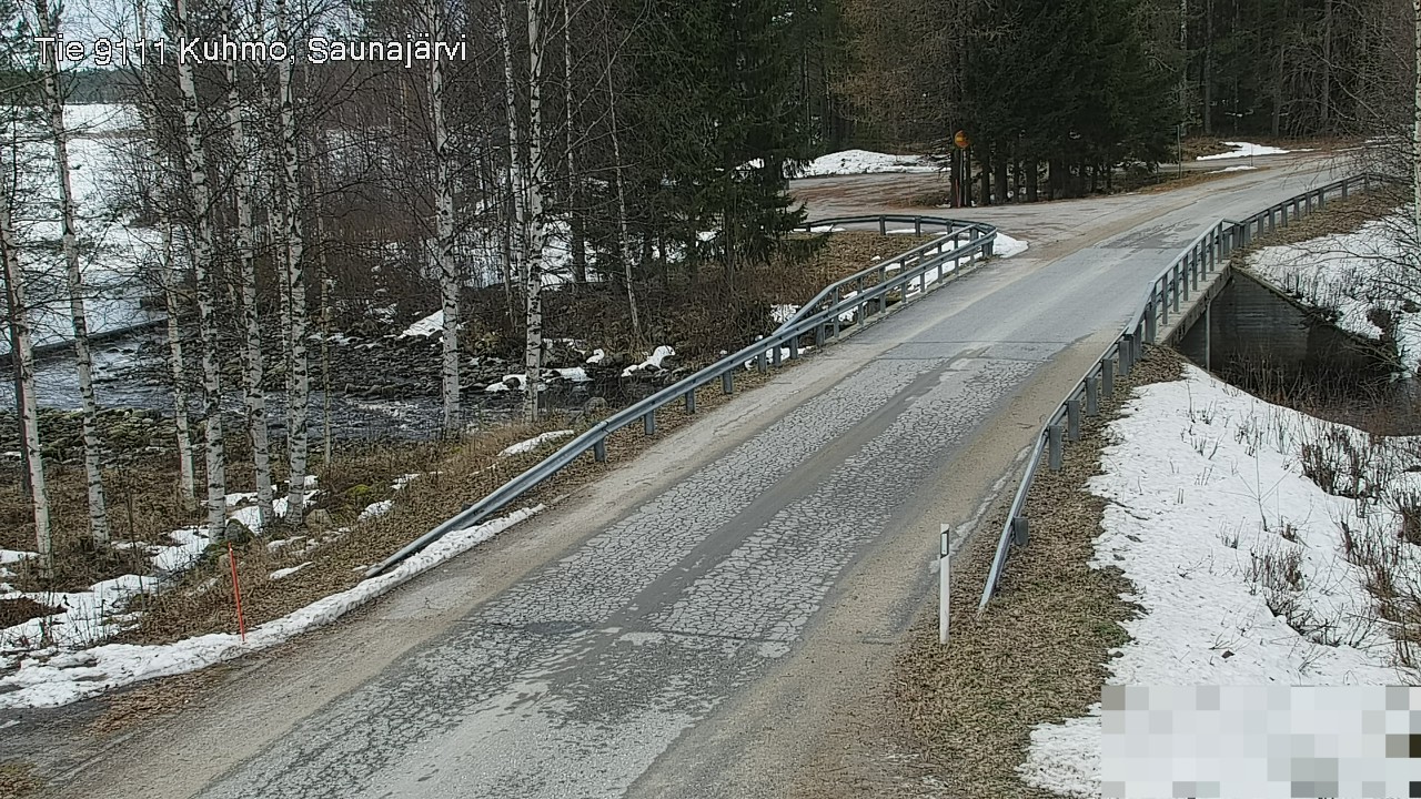 Weather Camera Image Väg 9111 Kuhmo, Saunajärvi, Kuhmo, Kainuu
