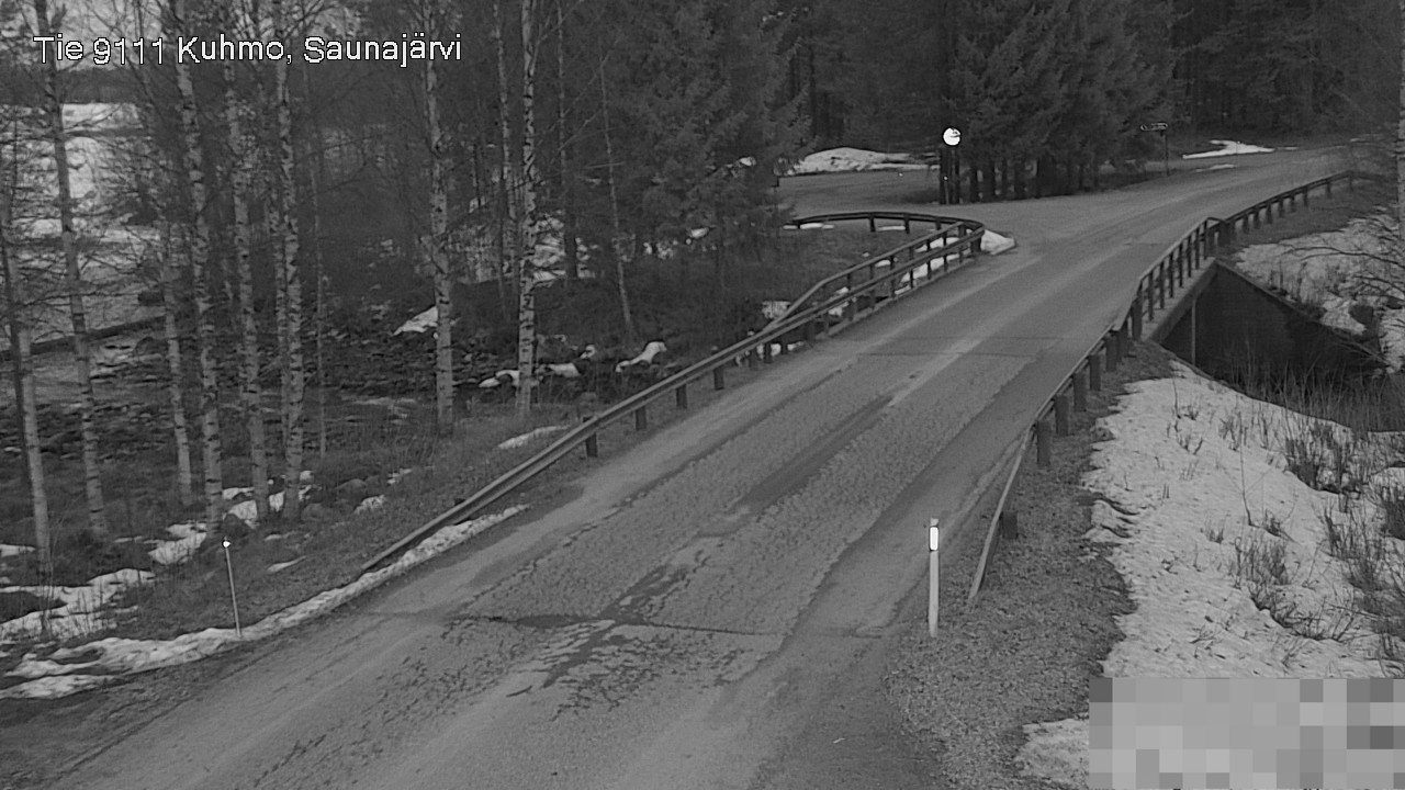 Weather Camera Image Road 9111 Kuhmo, Saunajärvi, Kuhmo, Kainuu