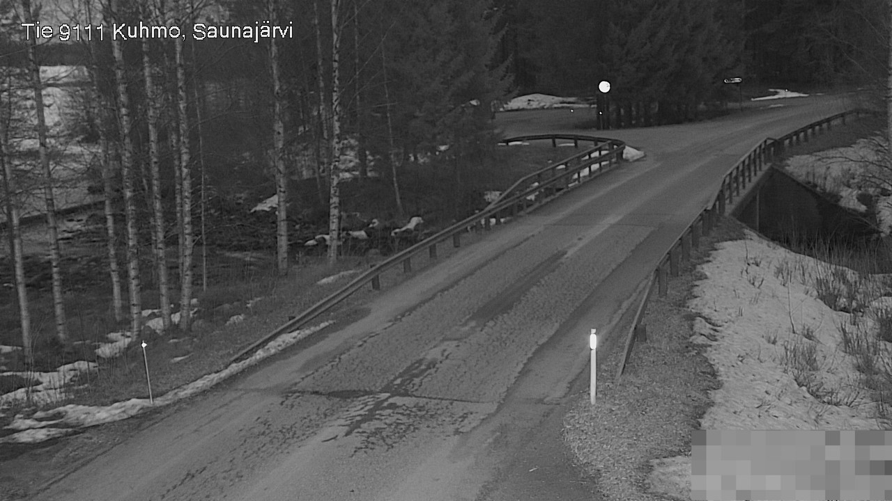 Weather Camera Image Road 9111 Kuhmo, Saunajärvi, Kuhmo, Kainuu
