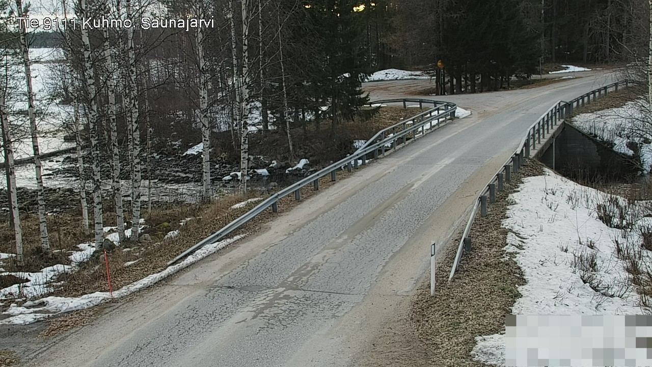 Weather Camera Image Road 9111 Kuhmo, Saunajärvi, Kuhmo, Kainuu