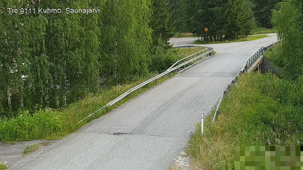 Weather Camera Image Väg 9111 Kuhmo, Saunajärvi, Kuhmo, Kainuu