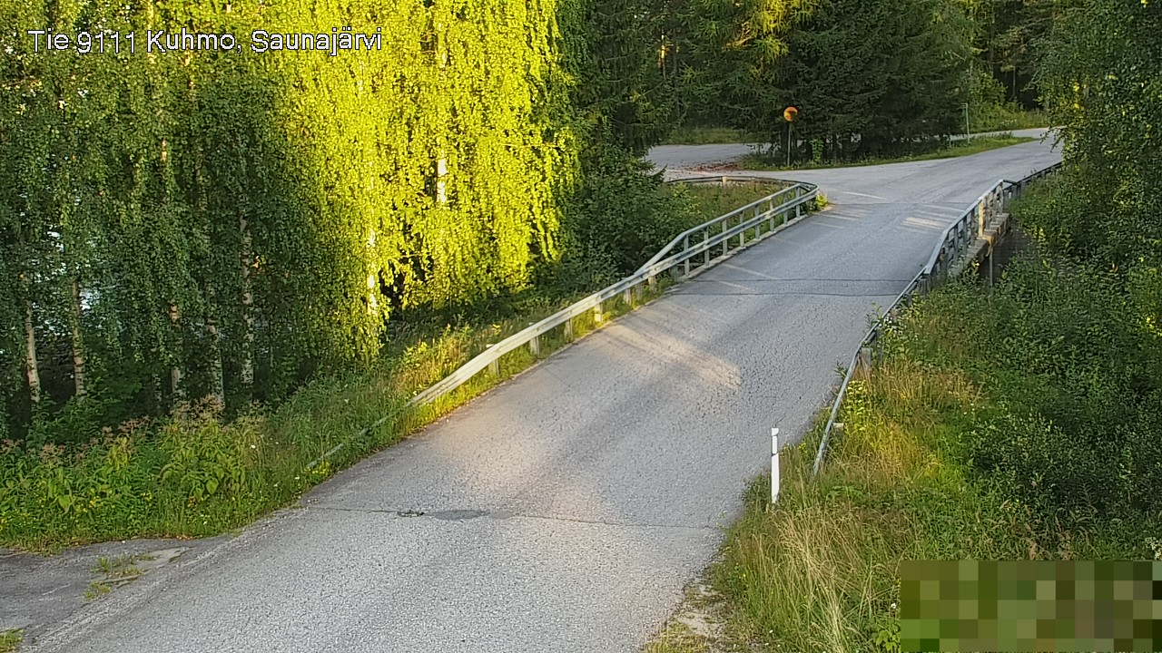 Weather Camera Image Väg 9111 Kuhmo, Saunajärvi, Kuhmo, Kainuu