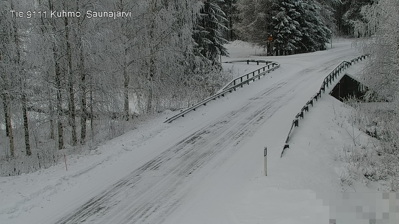 Weather Camera Image Road 9111 Kuhmo, Saunajärvi, Kuhmo, Kainuu
