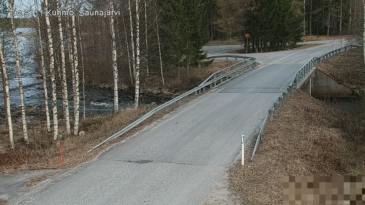 Weather Camera Image Väg 9111 Kuhmo, Saunajärvi, Kuhmo, Kainuu