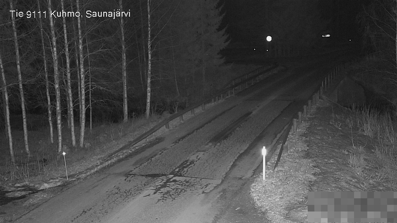 Weather Camera Image Road 9111 Kuhmo, Saunajärvi, Kuhmo, Kainuu