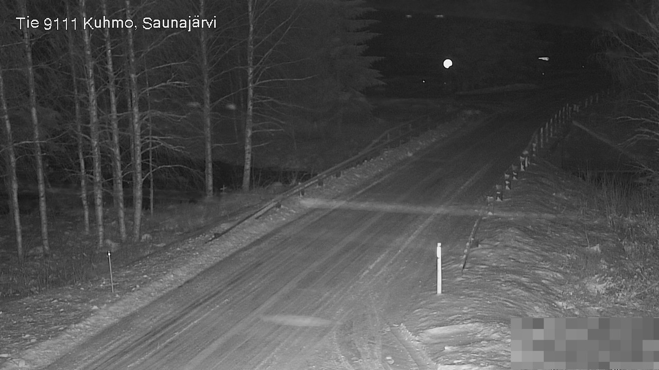 Weather Camera Image Road 9111 Kuhmo, Saunajärvi, Kuhmo, Kainuu