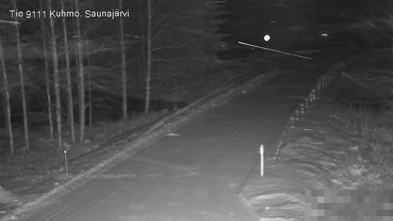 Weather Camera Image Road 9111 Kuhmo, Saunajärvi, Kuhmo, Kainuu