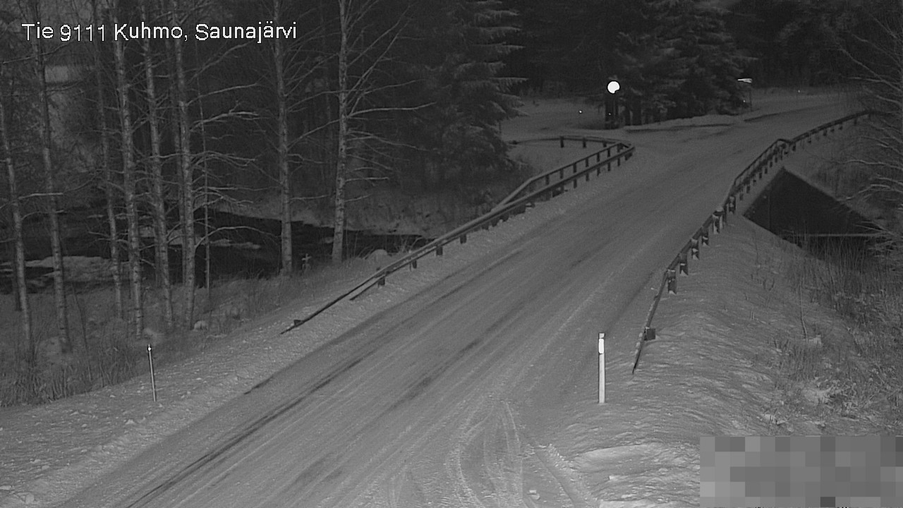 Weather Camera Image Road 9111 Kuhmo, Saunajärvi, Kuhmo, Kainuu