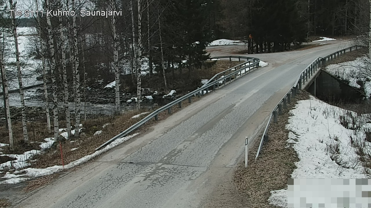 Weather Camera Image Road 9111 Kuhmo, Saunajärvi, Kuhmo, Kainuu