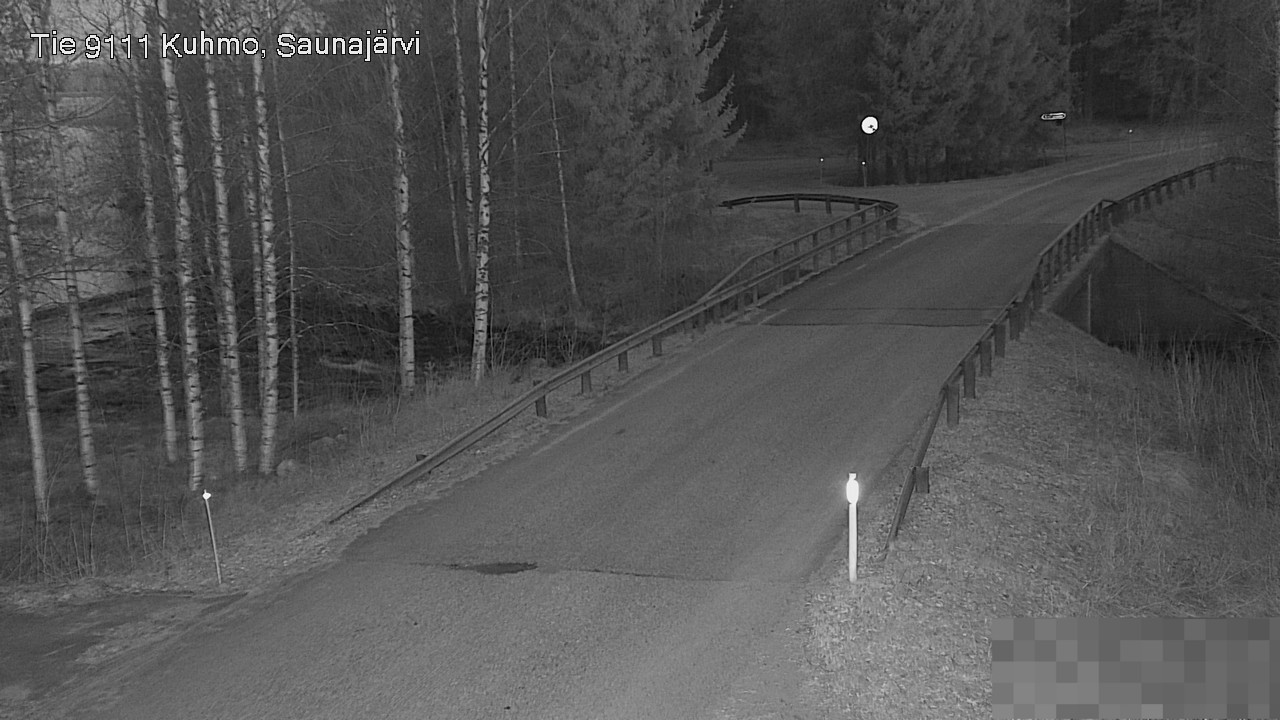 Weather Camera Image Road 9111 Kuhmo, Saunajärvi, Kuhmo, Kainuu