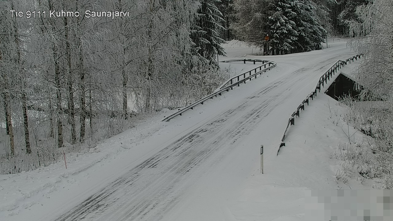 Weather Camera Image Road 9111 Kuhmo, Saunajärvi, Kuhmo, Kainuu