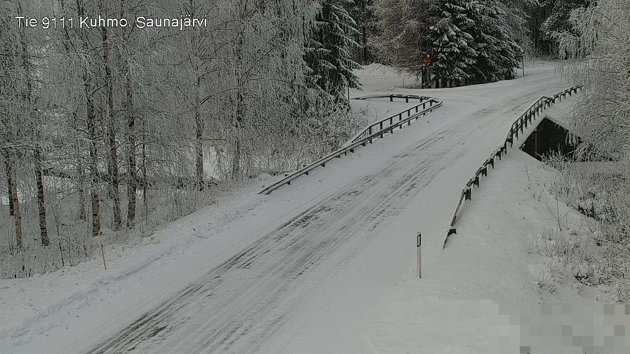 Weather Camera Image Road 9111 Kuhmo, Saunajärvi, Kuhmo, Kainuu