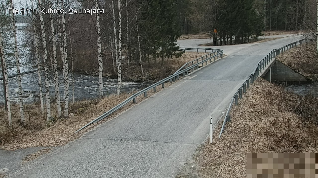Weather Camera Image Väg 9111 Kuhmo, Saunajärvi, Kuhmo, Kainuu