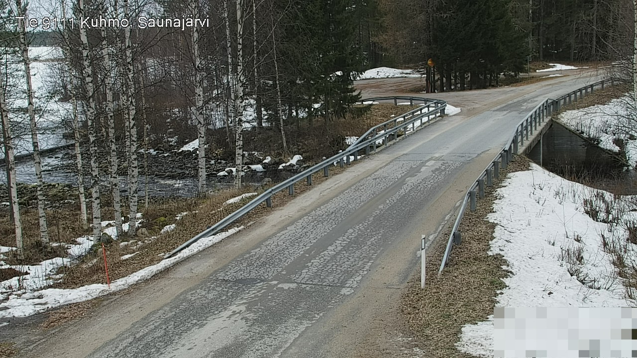 Weather Camera Image Road 9111 Kuhmo, Saunajärvi, Kuhmo, Kainuu