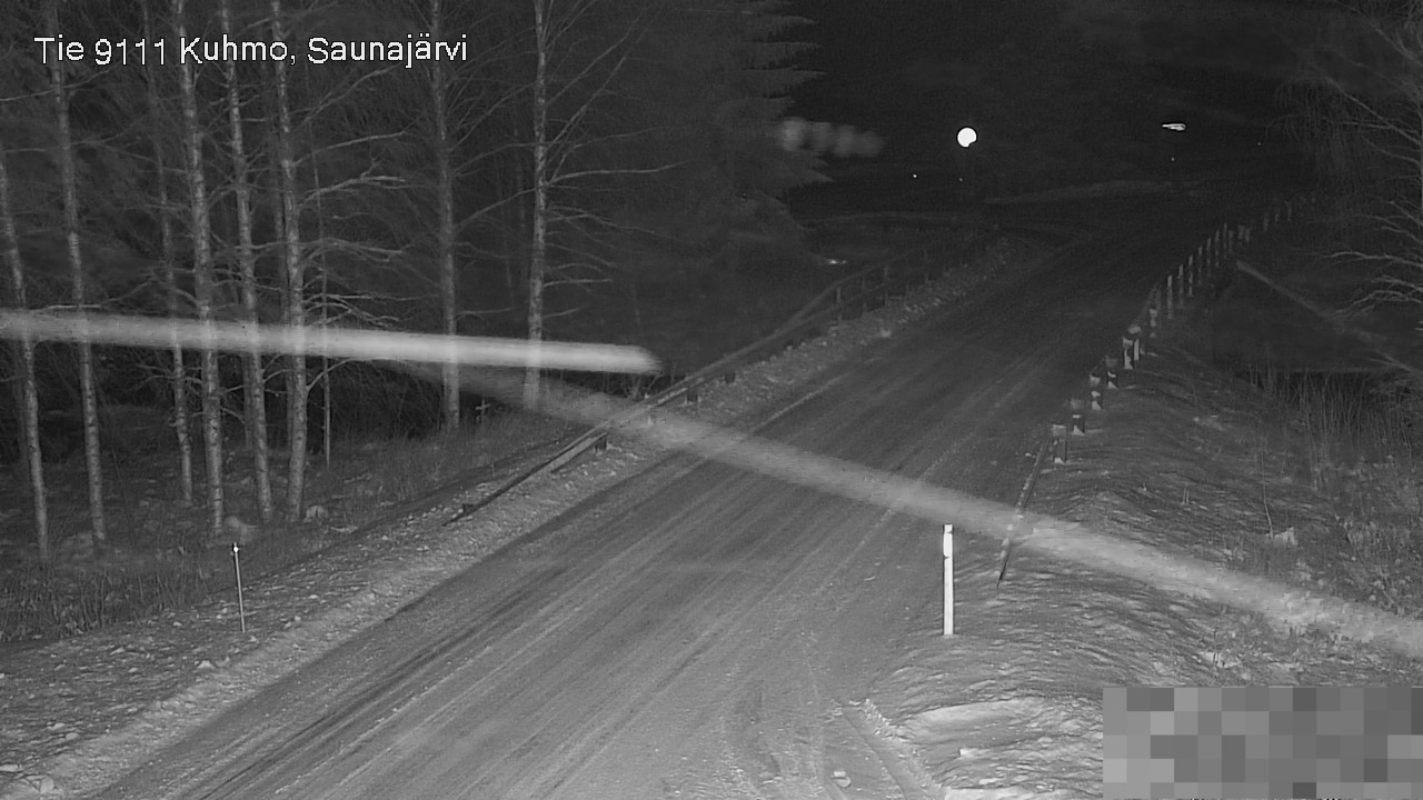 Weather Camera Image Road 9111 Kuhmo, Saunajärvi, Kuhmo, Kainuu
