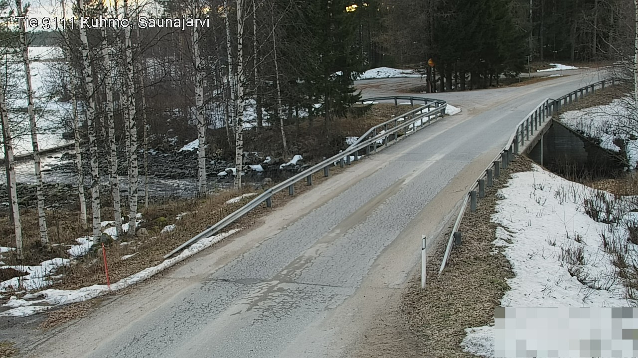 Weather Camera Image Road 9111 Kuhmo, Saunajärvi, Kuhmo, Kainuu
