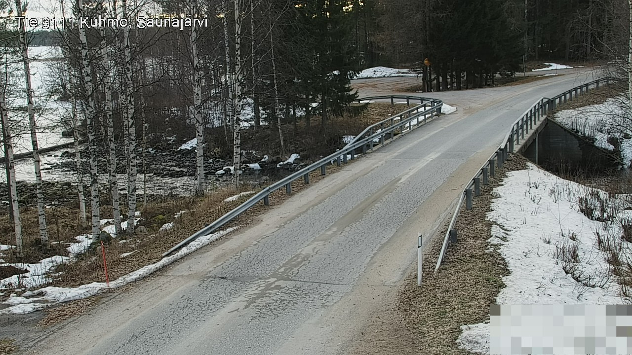 Weather Camera Image Road 9111 Kuhmo, Saunajärvi, Kuhmo, Kainuu