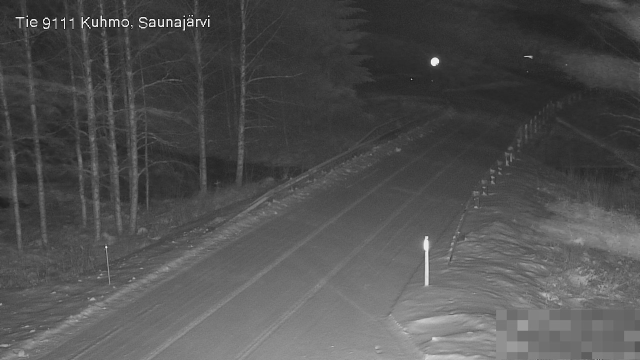 Weather Camera Image Road 9111 Kuhmo, Saunajärvi, Kuhmo, Kainuu