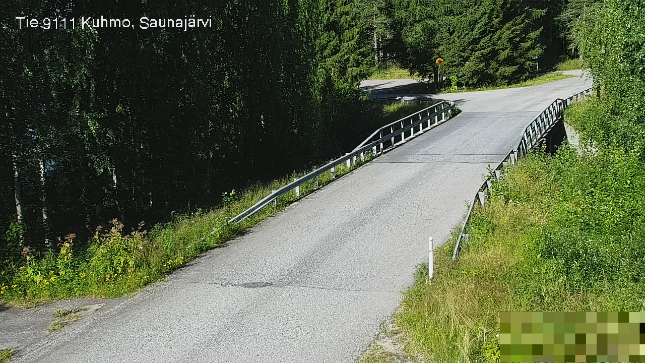 Weather Camera Image Road 9111 Kuhmo, Saunajärvi, Kuhmo, Kainuu