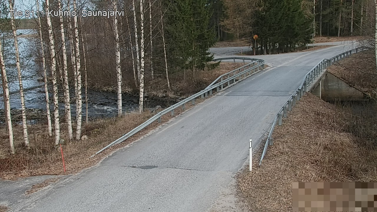 Weather Camera Image Väg 9111 Kuhmo, Saunajärvi, Kuhmo, Kainuu
