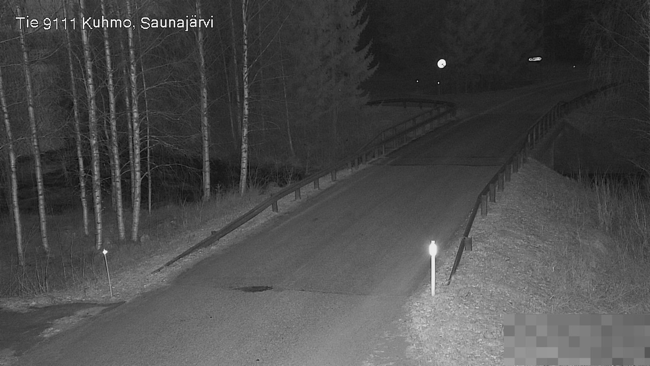 Weather Camera Image Road 9111 Kuhmo, Saunajärvi, Kuhmo, Kainuu