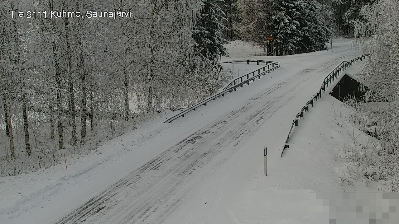 Weather Camera Image Road 9111 Kuhmo, Saunajärvi, Kuhmo, Kainuu