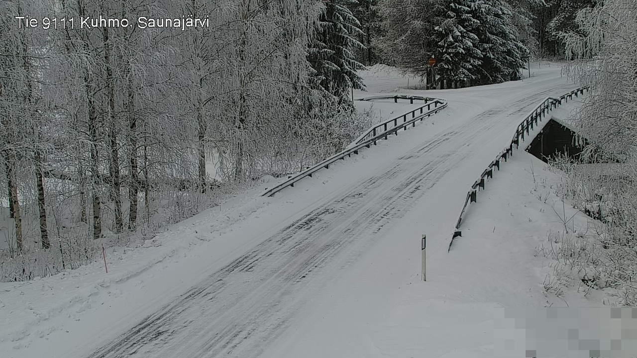 Weather Camera Image Road 9111 Kuhmo, Saunajärvi, Kuhmo, Kainuu