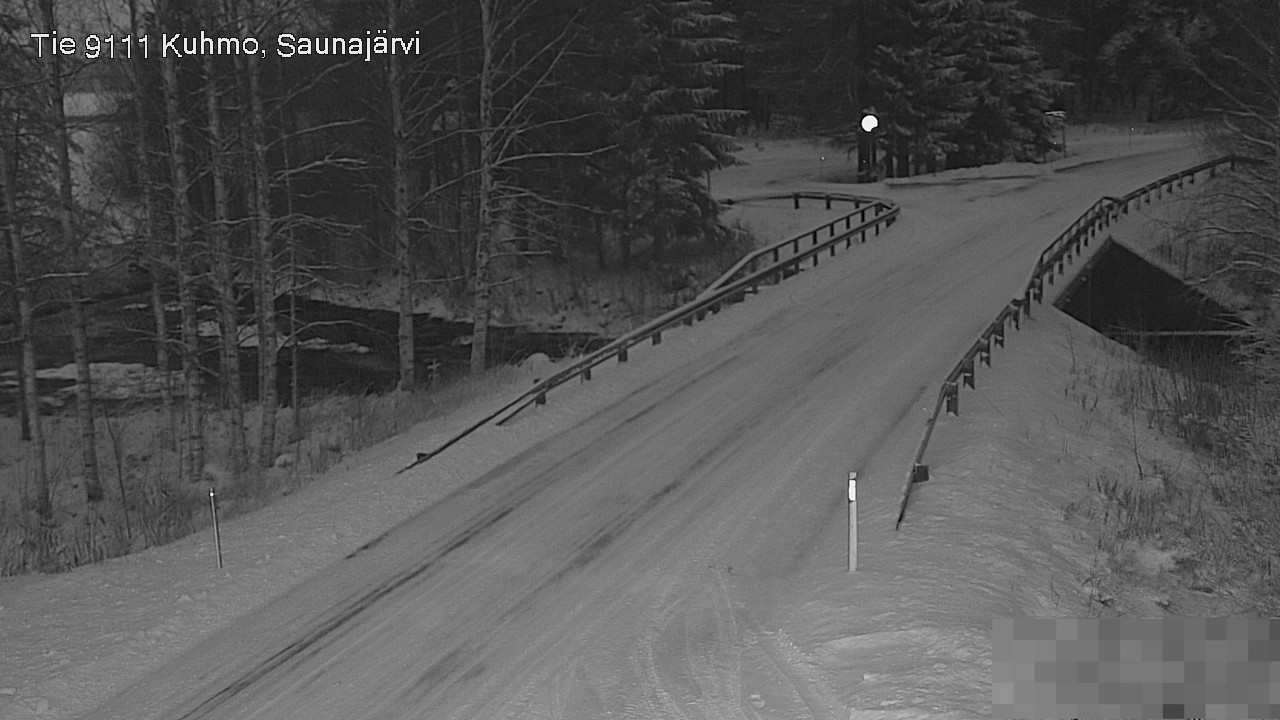Weather Camera Image Road 9111 Kuhmo, Saunajärvi, Kuhmo, Kainuu