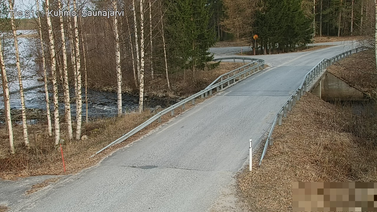 Weather Camera Image Väg 9111 Kuhmo, Saunajärvi, Kuhmo, Kainuu