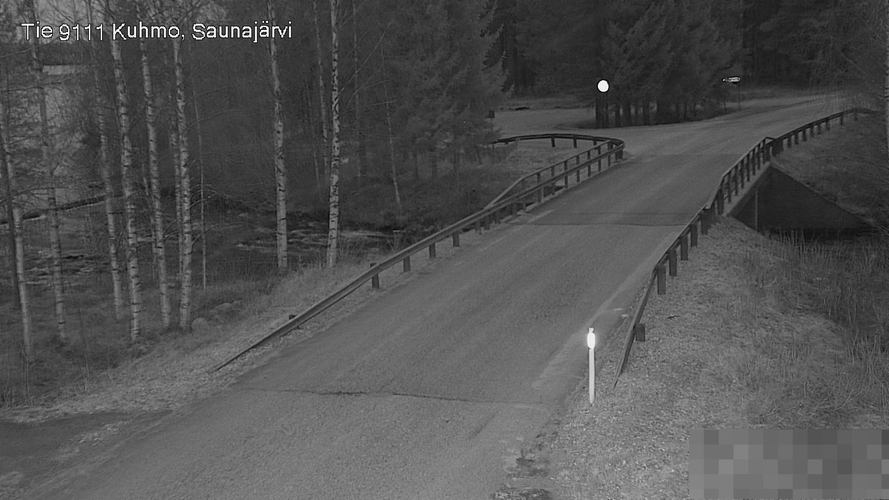 Weather Camera Image Road 9111 Kuhmo, Saunajärvi, Kuhmo, Kainuu