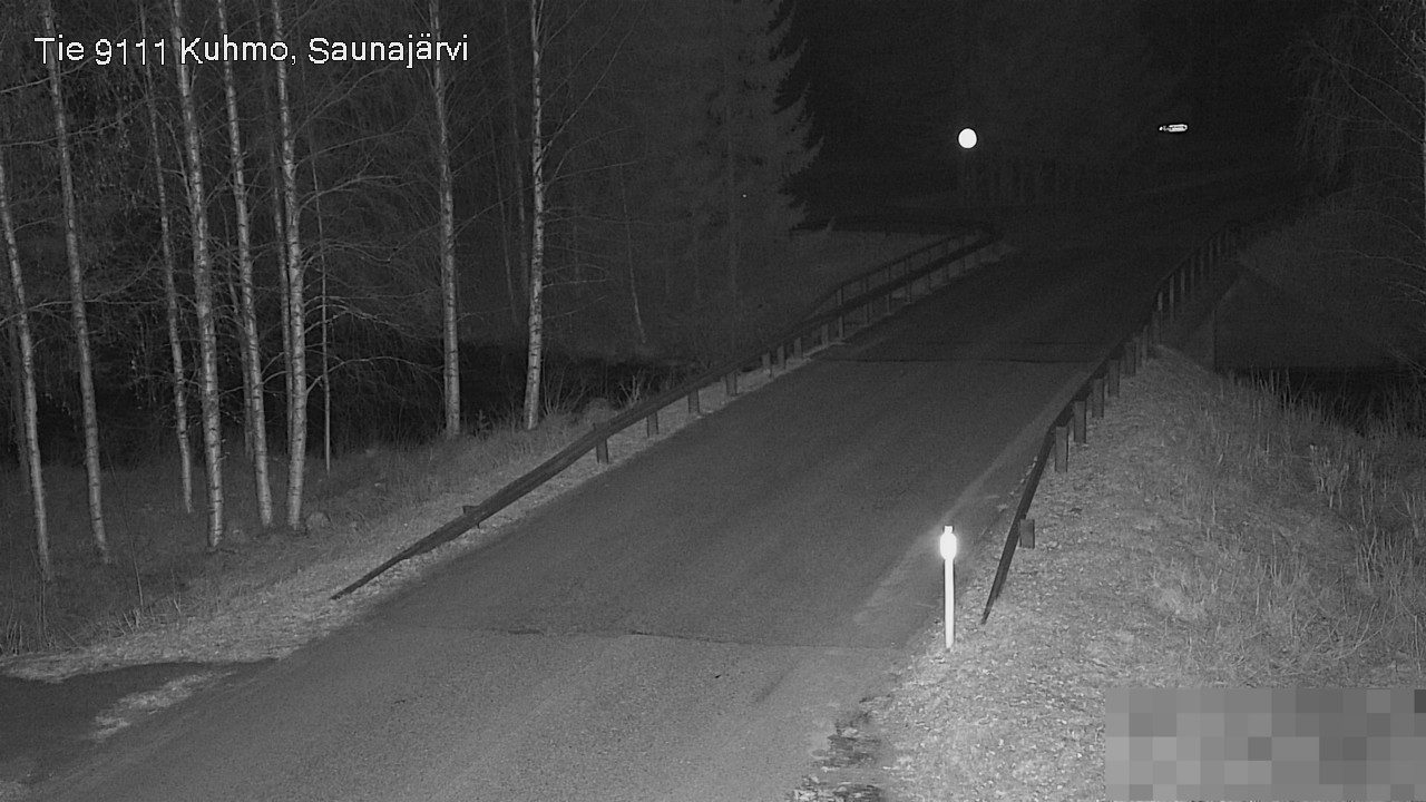 Weather Camera Image Road 9111 Kuhmo, Saunajärvi, Kuhmo, Kainuu