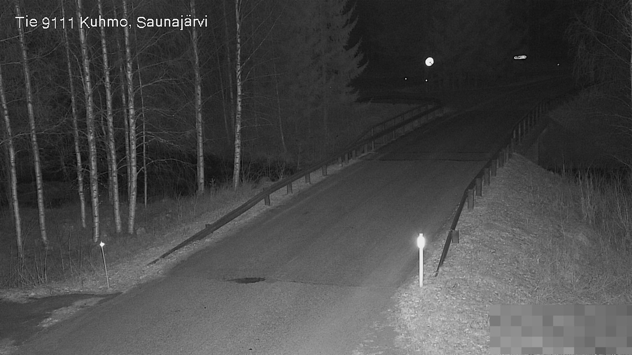 Weather Camera Image Road 9111 Kuhmo, Saunajärvi, Kuhmo, Kainuu