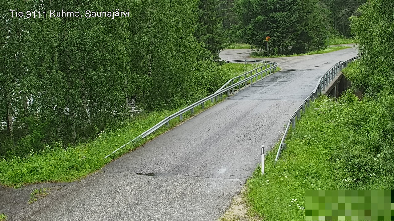 Weather Camera Image Road 9111 Kuhmo, Saunajärvi, Kuhmo, Kainuu