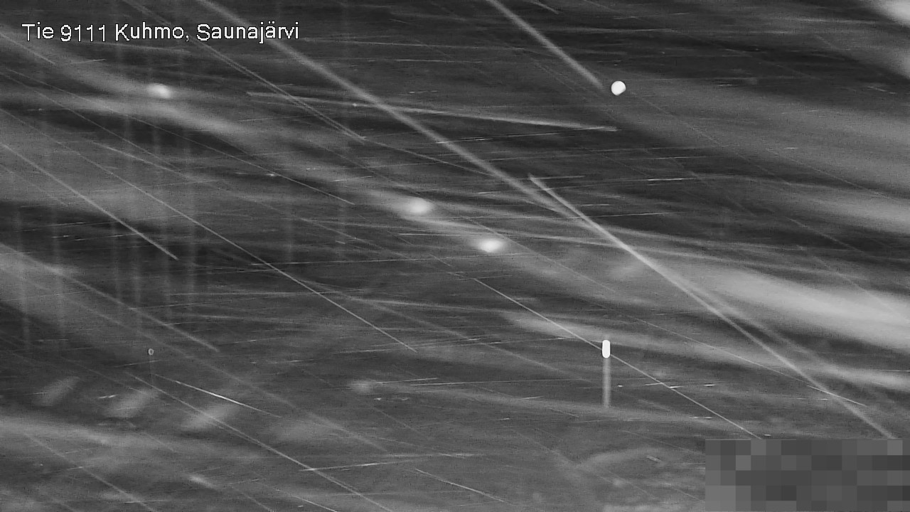 Weather Camera Image Road 9111 Kuhmo, Saunajärvi, Kuhmo, Kainuu