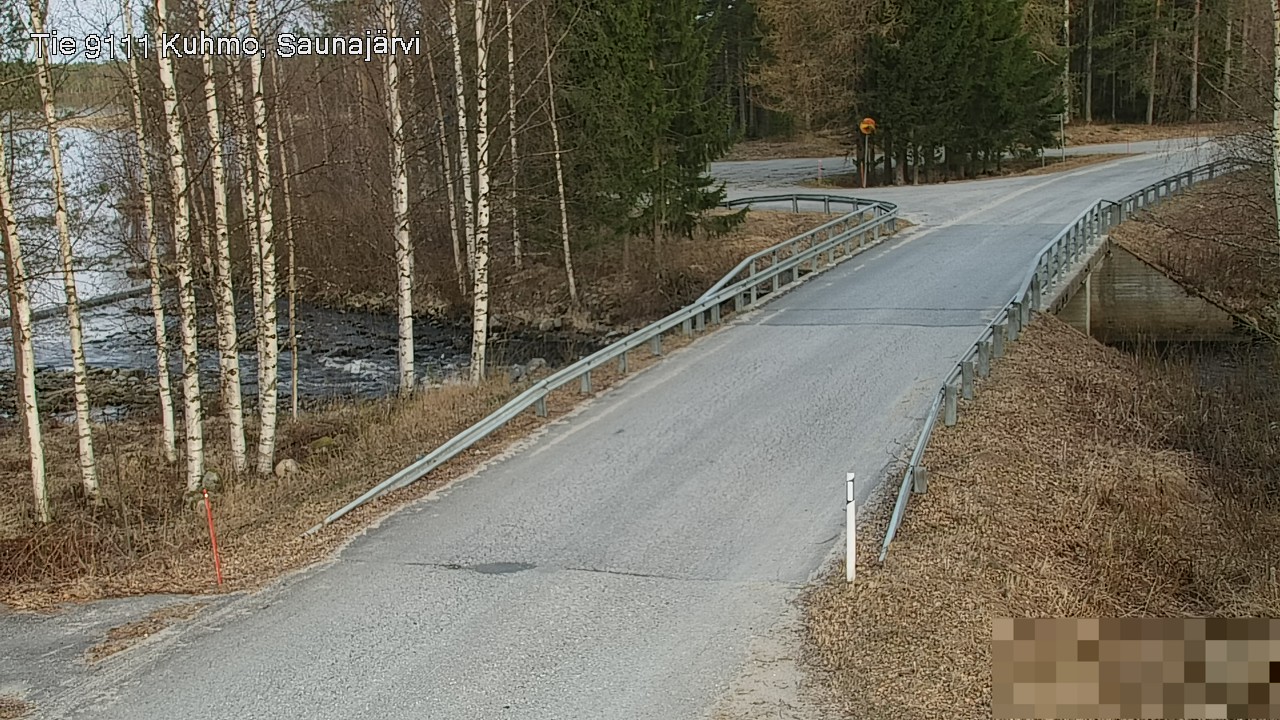 Weather Camera Image Väg 9111 Kuhmo, Saunajärvi, Kuhmo, Kainuu