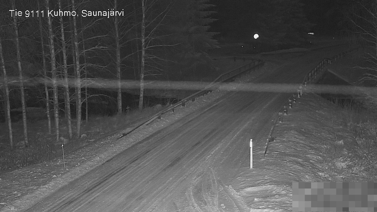 Weather Camera Image Road 9111 Kuhmo, Saunajärvi, Kuhmo, Kainuu
