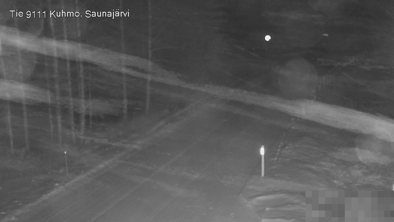 Weather Camera Image Road 9111 Kuhmo, Saunajärvi, Kuhmo, Kainuu