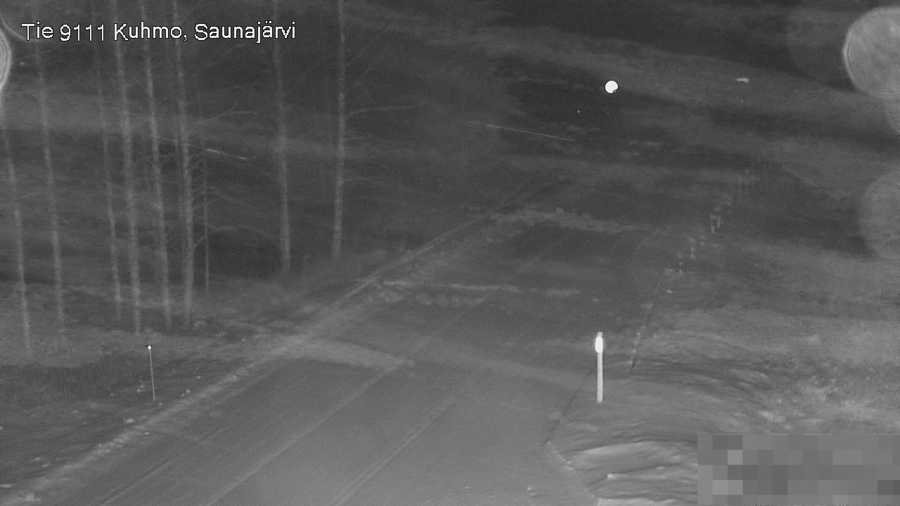 Weather Camera Image Road 9111 Kuhmo, Saunajärvi, Kuhmo, Kainuu