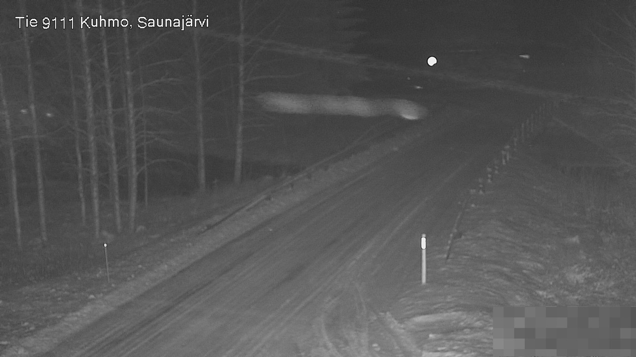 Weather Camera Image Road 9111 Kuhmo, Saunajärvi, Kuhmo, Kainuu