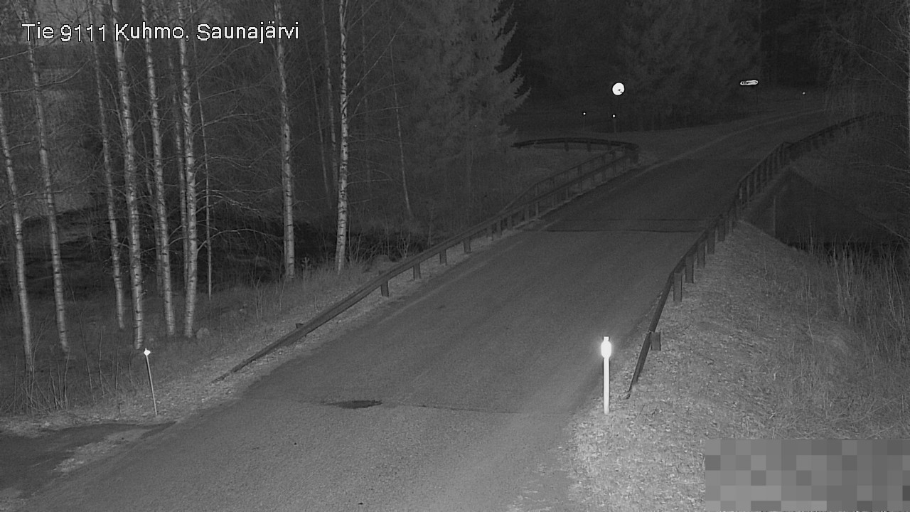 Weather Camera Image Road 9111 Kuhmo, Saunajärvi, Kuhmo, Kainuu