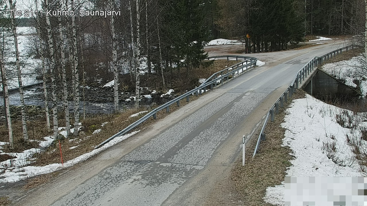 Weather Camera Image Väg 9111 Kuhmo, Saunajärvi, Kuhmo, Kainuu