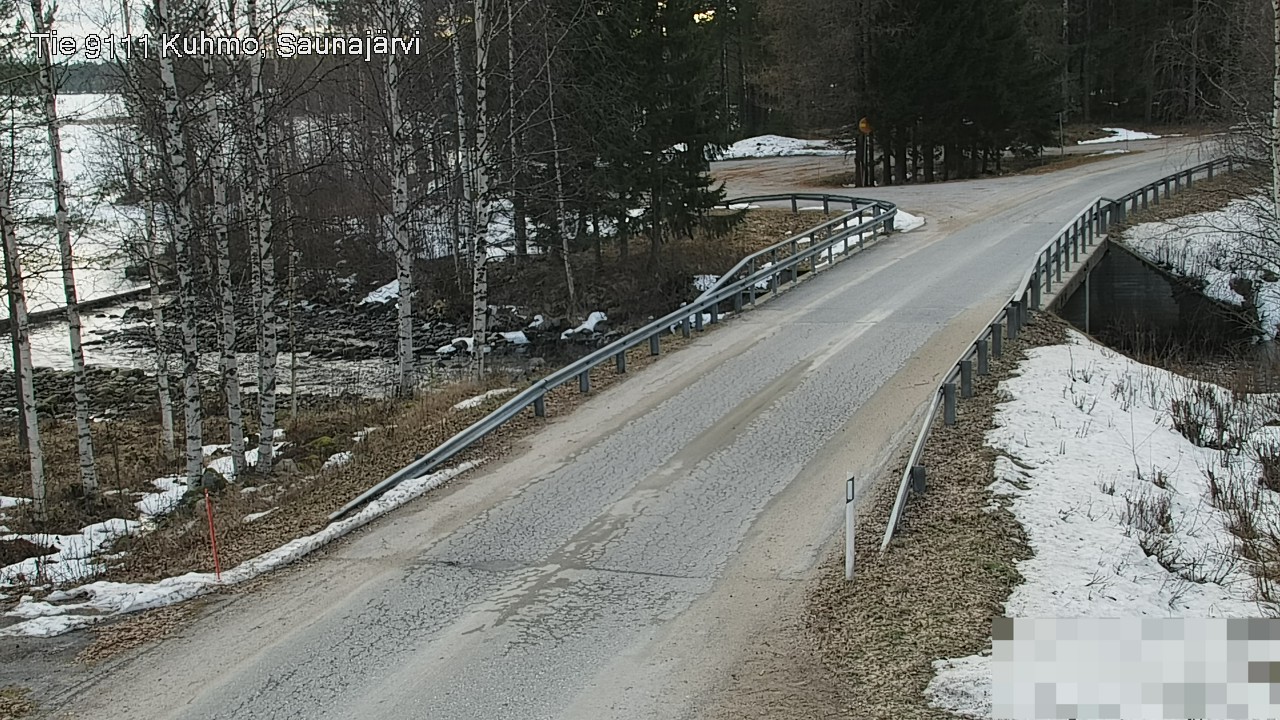 Weather Camera Image Road 9111 Kuhmo, Saunajärvi, Kuhmo, Kainuu