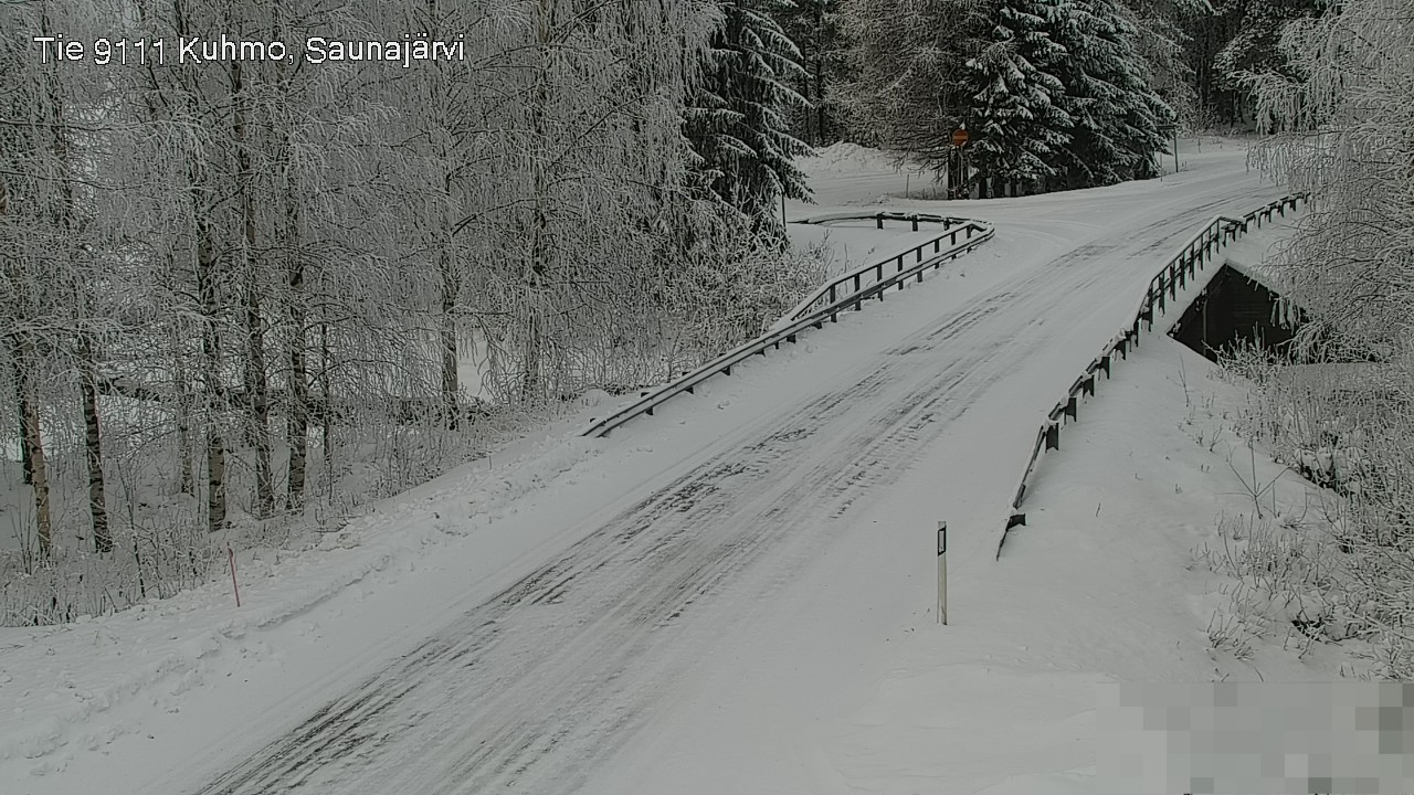 Weather Camera Image Road 9111 Kuhmo, Saunajärvi, Kuhmo, Kainuu