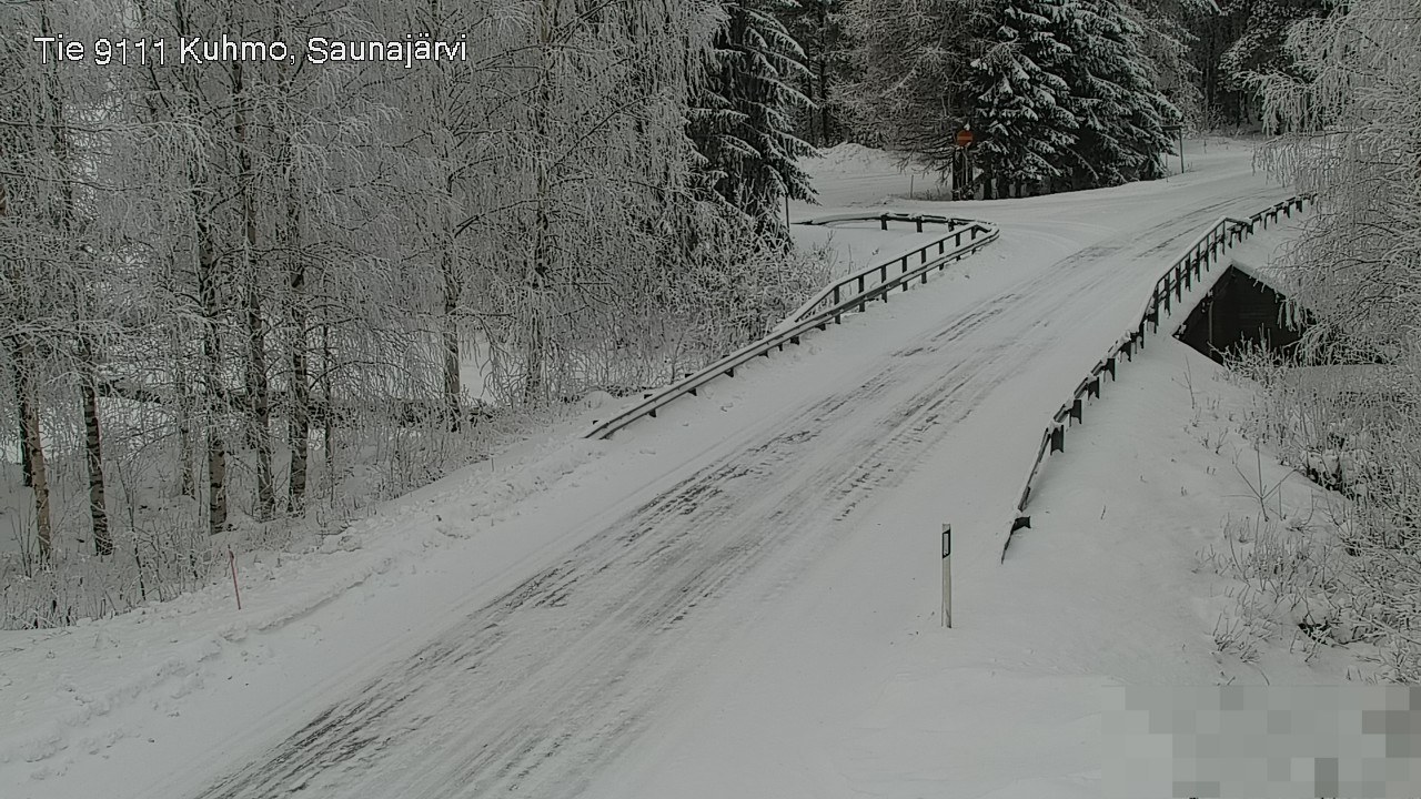 Weather Camera Image Road 9111 Kuhmo, Saunajärvi, Kuhmo, Kainuu