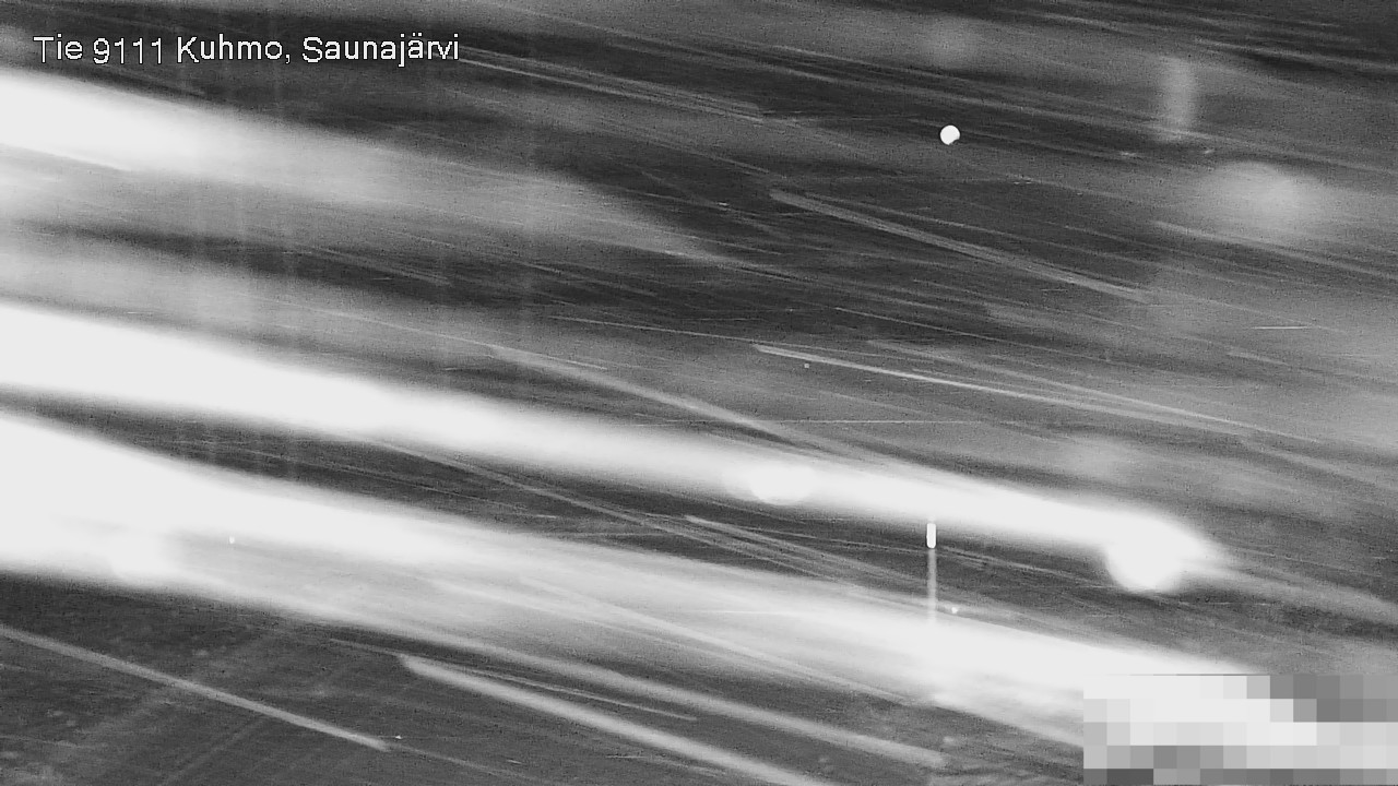 Weather Camera Image Road 9111 Kuhmo, Saunajärvi, Kuhmo, Kainuu