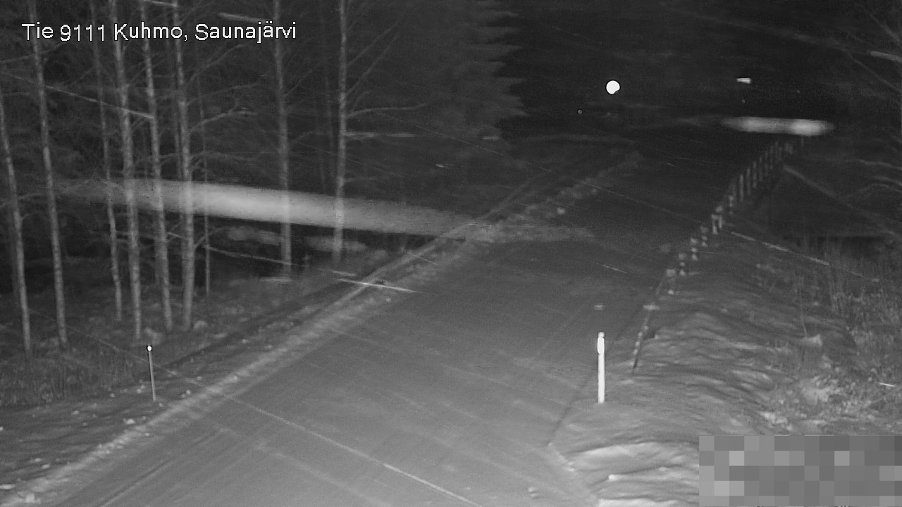Weather Camera Image Road 9111 Kuhmo, Saunajärvi, Kuhmo, Kainuu