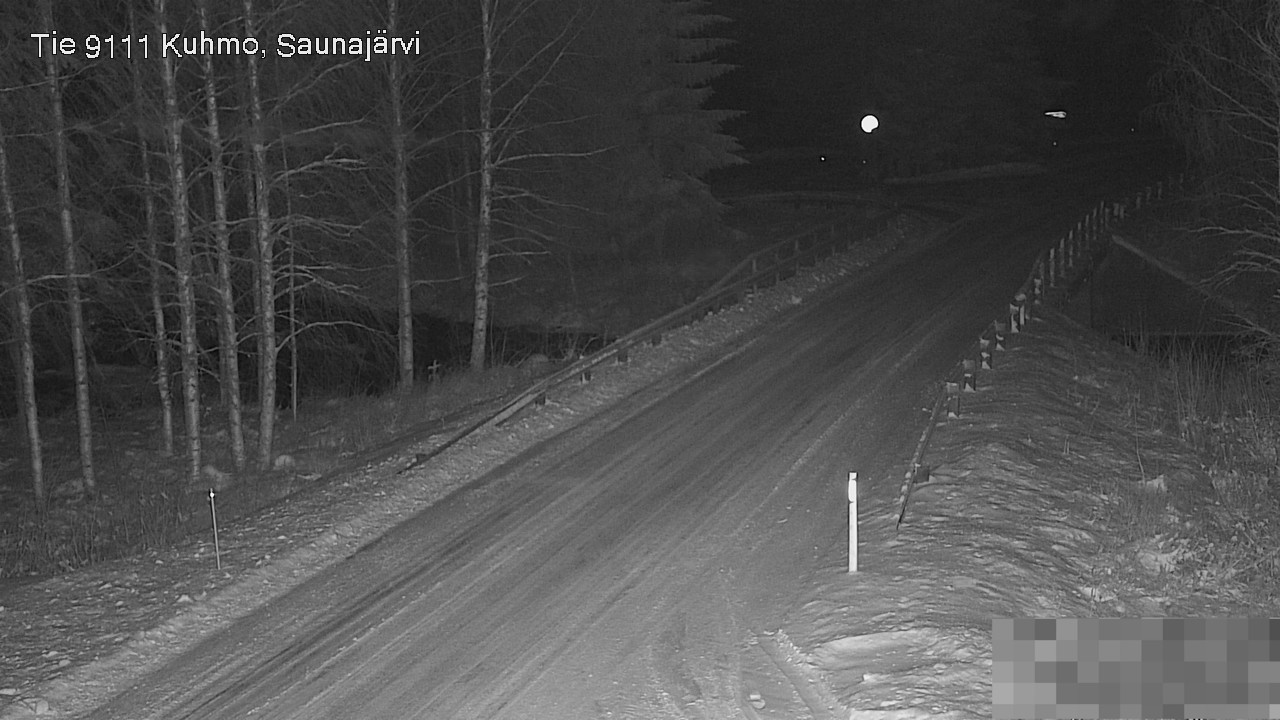 Weather Camera Image Road 9111 Kuhmo, Saunajärvi, Kuhmo, Kainuu
