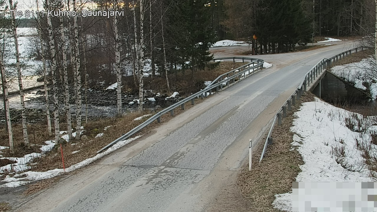 Weather Camera Image Road 9111 Kuhmo, Saunajärvi, Kuhmo, Kainuu