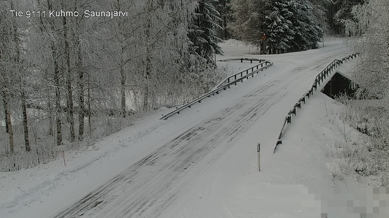 Weather Camera Image Road 9111 Kuhmo, Saunajärvi, Kuhmo, Kainuu