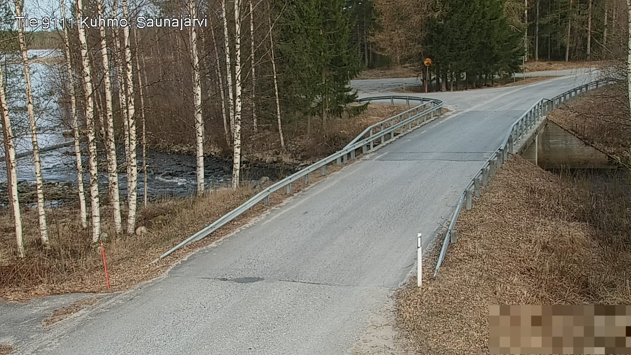 Weather Camera Image Väg 9111 Kuhmo, Saunajärvi, Kuhmo, Kainuu